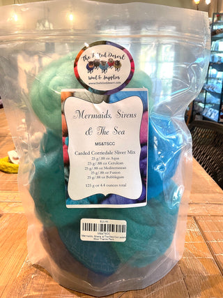 Mermaids, Sirens  & The Sea Corriedale Wool Theme Pack