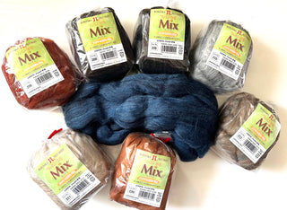 Hamanaka "Mix" Merino Roving Wool