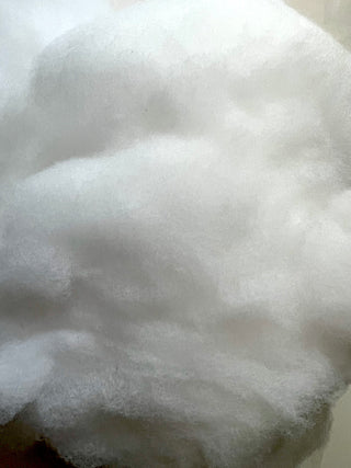 Synthetic Acrylic/Vegan Core Fiber Batt W02- Super White