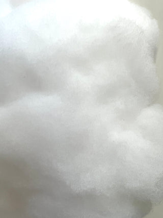 Synthetic Acrylic/Vegan Core Fiber Batt W02- Super White