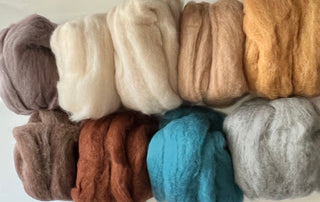 Hamanaka "Natural Blend" Merino Roving Wool