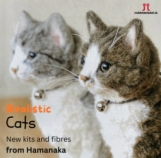 Hamanaka Realistic Cat Kit - Brown Tabby Cat (Kijitora) Japanese & English Instructions