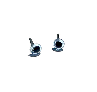 5 mm Glass Eyes on pins- available in 5 colors