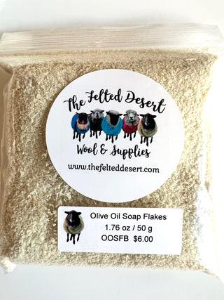 Olive Oil Wet Felting Soap Flakes 1.76 oz / 50 g