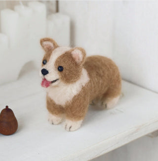 Hamanaka Needle Felting Kit Welsh Corgi #303 (English)
