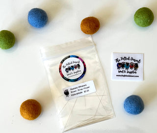 Realistic Straight Whiskers with Tapered Tips for Needle Felting, Doll Making, Amigurumi, Taxidermy, Puppets, & More…