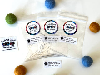 Realistic Straight Whiskers with Tapered Tips for Needle Felting, Doll Making, Amigurumi, Taxidermy, Puppets, & More…