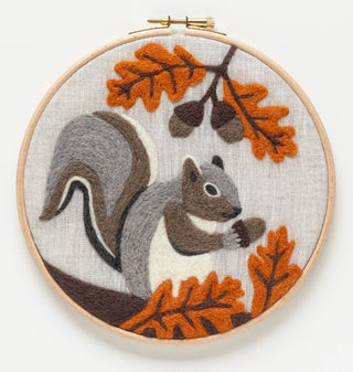 Beautiful Autumn Squirrel Needle Felting Kit