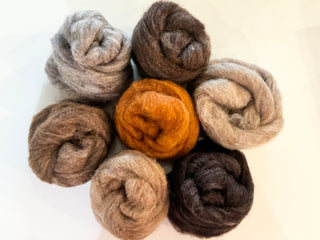 Wildlife & Woodland Animals Collection Corriedale Wool Theme Pack