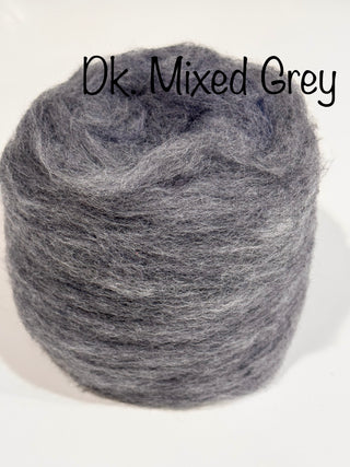 Our 100% Merino Batt-Tastic Superfast Batt Wool Silvers, Greys, Blacks
