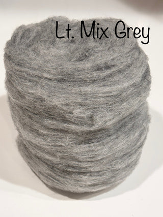 Our 100% Merino Batt-Tastic Superfast Batt Wool Silvers, Greys, Blacks