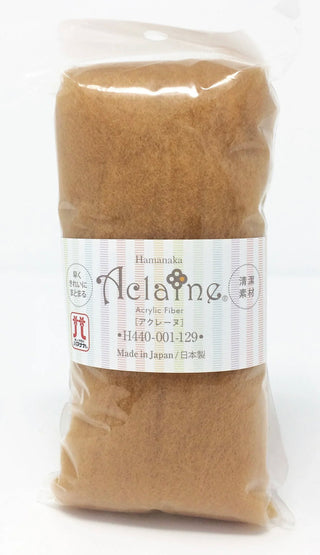 Hamanaka Vegan/Aclaine Felting Fiber whites, Tans, Browns
