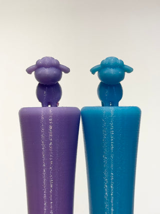 Felted Desert Sheep Needle Felting Pen Style Holder with Cap