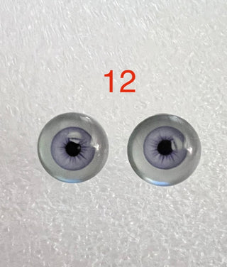 10 mm amazingly detailed, glass cabochon animal/reptile eyes with pins