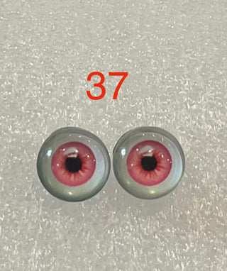 10 mm amazingly detailed, glass cabochon animal/reptile eyes with pins
