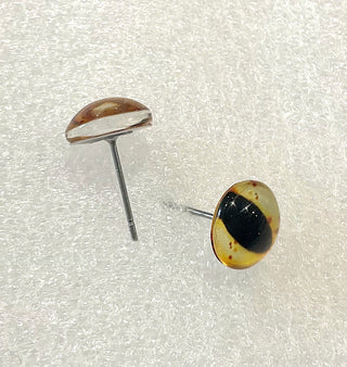 10 mm amazingly detailed, glass cabochon animal/reptile eyes with pins