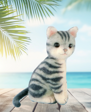 Hamanaka Needle Felting Kit - American Shorthair Cat #426 (ENGLISH)