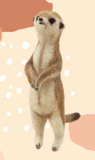 Hamanaka  Fiber Felting Kit- Meerkat #569 (English)