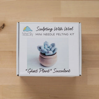 Ghost Plant Succulent Felting Kit (Level 1 Kit)