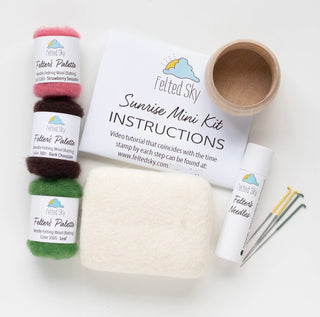 Sunrise Succulent Felting Kit (Level 1 Kit)