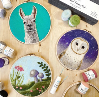 Artist Dani Ives' Llama Needle Felting Kit- (Level 2 Kit)