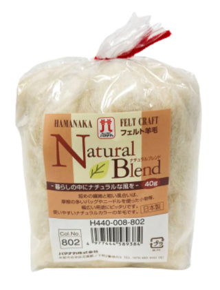 Hamanaka "Natural Blend" Merino Roving Wool