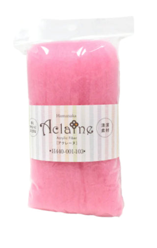Hamanaka Vegan/Aclaine Felting Fiber- Pinks, Reds, Yellows, Oranges