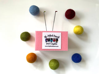 Mini Foam Block Needle Holder- one block- choice of color