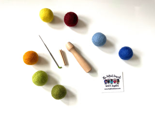 Single Needle Holder Wooden Punch Pen Style Handle- (needle not included)