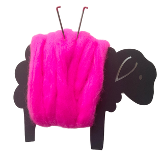 GROZ-BECKERT Felting Needle 36 Gauge Triangular- Hot Pink Tip- 6 barbs