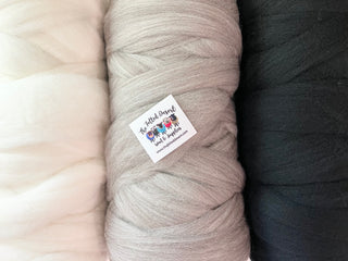 Merino Roving Sliver Wool- 3 color Pack