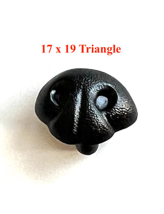 Plastic Realistic Animal Noses Black & Brown (NOT SAFETY NOSES)