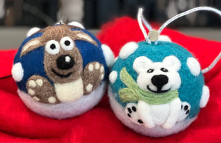 Needle Felted Christmas Ornaments Coffee Club Class Saturday, October 7th 9-2