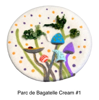 Hand Felted Mushroom Garden French Berets by Artist Tracy Laasch