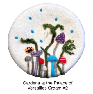 Hand Felted Mushroom Garden French Berets by Artist Tracy Laasch