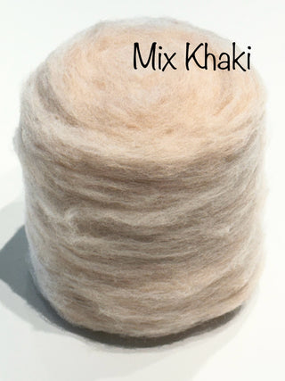 Our 100% Merino Batt-Tastic Superfast Batt Wool -Whites, Creams, Tans, Browns