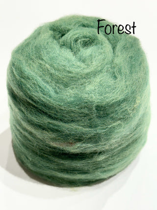 Our 100% Merino Batt-Tastic Superfast Batt Wool Blues, Greens, Purples