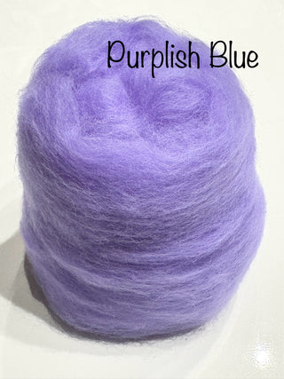 Our 100% Merino Batt-Tastic Superfast Batt Wool Blues, Greens, Purples