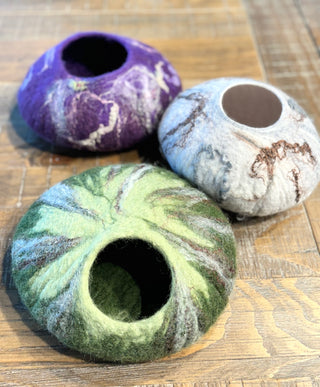 Beginner's Wet Felted Vessel Class- Saturday September 14th, 2024,  11 am - 5 pm