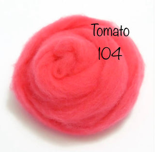 Felt Fast Needle Felting Wool Pinks, Reds, Oranges, Yellows, Peaches