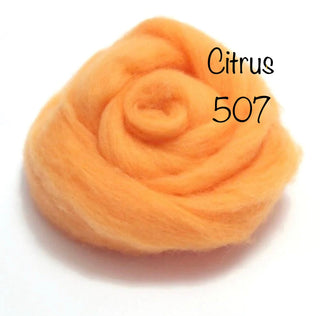 Felt Fast Needle Felting Wool Pinks, Reds, Oranges, Yellows, Peaches