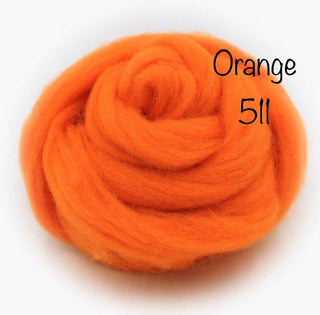 Felt Fast Needle Felting Wool Pinks, Reds, Oranges, Yellows, Peaches
