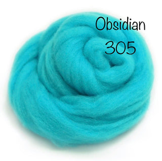 Felt Fast Needle Felting Wool- Blues, Greens, Purples