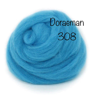 Felt Fast Needle Felting Wool- Blues, Greens, Purples