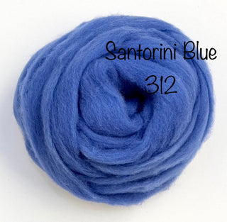 Felt Fast Needle Felting Wool- Blues, Greens, Purples