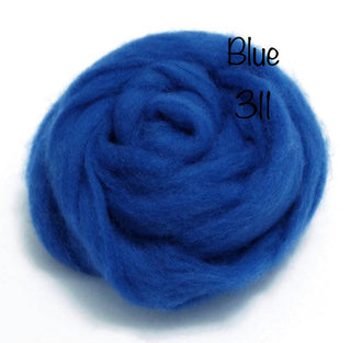 Felt Fast Needle Felting Wool- Blues, Greens, Purples