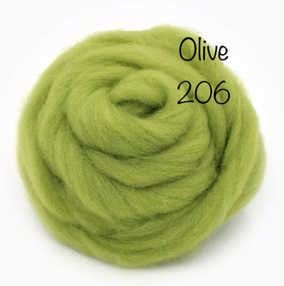Felt Fast Needle Felting Wool- Blues, Greens, Purples