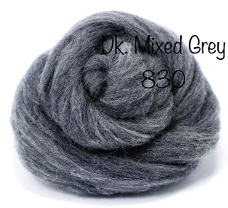 Felt Fast Needle Felting Wool- Silvers, Greys, Blacks