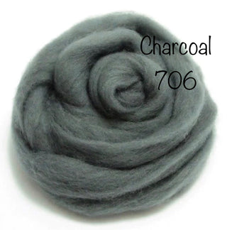 Felt Fast Needle Felting Wool- Silvers, Greys, Blacks