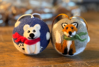 Needle Felted Christmas Ornaments Coffee Club Class Saturday, October 25th 2025, 10 am - 3 pm
